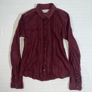 Vintage Abercrombie & Fitch Long Sleeve Small Y2K Collegiate Preppy Office Siren